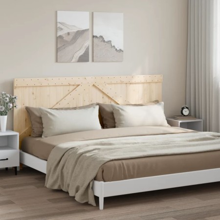 Cabecero de madera maciza de pino 200x104 cm de , Cabeceros y pies de cama - Ref: Foro24-358402, Precio: 104,10 €, Descuento: %