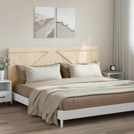 Cabecero de madera maciza de pino 200x104 cm de , Cabeceros y pies de cama - Ref: Foro24-358402, Precio: 102,73 €, Descuento: %