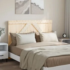 Cabecero de madera maciza de pino 140x104 cm de , Cabeceros y pies de cama - Ref: Foro24-358399, Precio: 58,73 €, Descuento: %