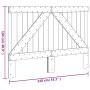 Cabecero de madera maciza de pino 140x104 cm de , Cabeceros y pies de cama - Ref: Foro24-358399, Precio: 59,24 €, Descuento: %