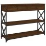 Oak brown engineered wood console table 100x28x75 cm by , Side tables - Ref: Foro24-834194, Price: 94,26 €, Discount: %
