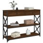 Mesa consola madera de ingeniería marrón roble 100x28x75 cm de , Mesas auxiliares - Ref: Foro24-834194, Precio: 97,47 €, Desc...