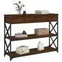 Oak brown engineered wood console table 100x28x75 cm by , Side tables - Ref: Foro24-834194, Price: 94,26 €, Discount: %