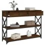 Oak brown engineered wood console table 100x28x75 cm by , Side tables - Ref: Foro24-834194, Price: 94,26 €, Discount: %