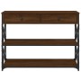 Mesa consola madera de ingeniería marrón roble 100x28x75 cm de , Mesas auxiliares - Ref: Foro24-834194, Precio: 97,47 €, Desc...