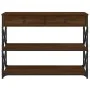 Oak brown engineered wood console table 100x28x75 cm by , Side tables - Ref: Foro24-834194, Price: 94,26 €, Discount: %