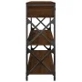 Oak brown engineered wood console table 100x28x75 cm by , Side tables - Ref: Foro24-834194, Price: 94,26 €, Discount: %
