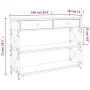 Oak brown engineered wood console table 100x28x75 cm by , Side tables - Ref: Foro24-834194, Price: 94,26 €, Discount: %