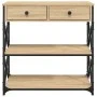Sonoma oak engineered wood console table 75x28x75 cm by , Side tables - Ref: Foro24-834196, Price: 82,68 €, Discount: %