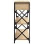 Mesa consola madera de ingeniería roble Sonoma 75x28x75 cm de , Mesas auxiliares - Ref: Foro24-834196, Precio: 74,89 €, Descu...
