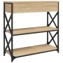Mesa consola madera de ingeniería roble Sonoma 75x28x75 cm de , Mesas auxiliares - Ref: Foro24-834196, Precio: 82,68 €, Descu...
