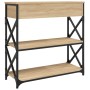 Mesa consola madera de ingeniería roble Sonoma 75x28x75 cm de , Mesas auxiliares - Ref: Foro24-834196, Precio: 74,89 €, Descu...