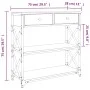 Mesa consola madera de ingeniería roble Sonoma 75x28x75 cm de , Mesas auxiliares - Ref: Foro24-834196, Precio: 82,68 €, Descu...
