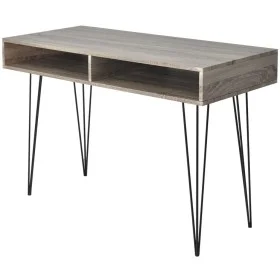 Escritorio con 2 compartimentos gris de vidaXL, Escritorios - Ref: Foro24-20136, Precio: 74,58 €, Descuento: %