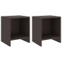 Mesitas de noche 2 uds madera de pino marrón oscuro 35x30x40 cm de vidaXL, Mesitas de noche - Ref: Foro24-322242, Precio: 49,...