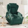 Sillón masaje eléctrico reclinable elevable tela verde oscuro en Sillones | Comprar online en Foru.es