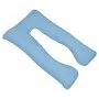 Almohada de embarazo azul claro 90x145 cm de vidaXL, Almohadas - Ref: Foro24-131588, Precio: 40,80 €, Descuento: %