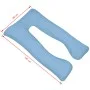Almohada de embarazo azul claro 90x145 cm de vidaXL, Almohadas - Ref: Foro24-131588, Precio: 40,80 €, Descuento: %