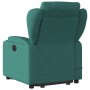 Sillón masaje eléctrico reclinable elevable tela verde oscuro en Sillones | Comprar online en Foru.es