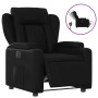 Sillón reclinable eléctrico de cuero sintético negro en Sillones | Comprar online en Foru.es