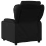 Sillón reclinable eléctrico de cuero sintético negro en Sillones | Comprar online en Foru.es