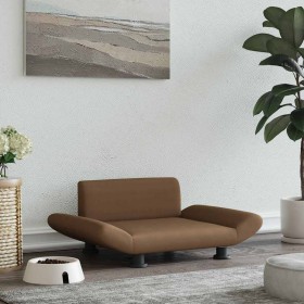 Cama para perros de tela marrón 70x45x28 cm en Camas para perros | Comprar online en Foru.es