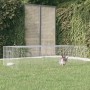 Jaula para conejos 2 paneles hierro galvanizado 220x110x55 cm de , Jaulas y habitáculos para animales pequeños - Ref: Foro24-...