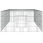 Jaula para conejos 2 paneles hierro galvanizado 220x110x55 cm de , Jaulas y habitáculos para animales pequeños - Ref: Foro24-...