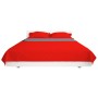 Cubrecama acolchado doble cara 230x260 cm rojo y gris de vidaXL, Colchas y edredones - Ref: Foro24-131557, Precio: 24,51 €, D...