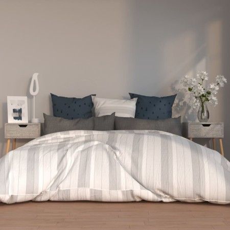 Mesitas de noche 2 uds madera de ingeniería gris hormigón de vidaXL, Mesitas de noche - Ref: Foro24-326804, Precio: 89,78 €, ...