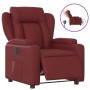 Sillón reclinable eléctrico de cuero sintético rojo tinto en Sillones | Comprar online en Foru.es