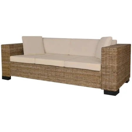 Three-seater sofa set 8 pieces real rattan by vidaXL, Sofas - Ref: Foro24-243246, Price: 491,21 €, Discount: %