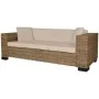 Three-seater sofa set 8 pieces real rattan by vidaXL, Sofas - Ref: Foro24-243246, Price: 491,21 €, Discount: %