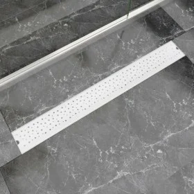 Linearer Blasenduschablauf aus Edelstahl 930 x 140 mm von vidaXL, Abflüsse - Ref: Foro24-142193, Preis: 50,17 €, Rabatt: %