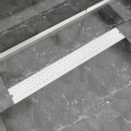 Stainless steel bubble linear shower drain 930x140 mm by vidaXL, Drains - Ref: Foro24-142193, Price: 50,17 €, Discount: %