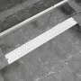 Stainless steel bubble linear shower drain 930x140 mm by vidaXL, Drains - Ref: Foro24-142193, Price: 50,17 €, Discount: %