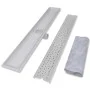 Stainless steel bubble linear shower drain 930x140 mm by vidaXL, Drains - Ref: Foro24-142193, Price: 50,17 €, Discount: %