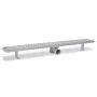 Stainless steel bubble linear shower drain 930x140 mm by vidaXL, Drains - Ref: Foro24-142193, Price: 50,17 €, Discount: %