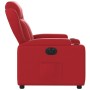Sillón reclinable eléctrico de cuero sintético rojo en Sillones | Comprar online en Foru.es