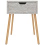 Mesitas de noche 2 uds madera de ingeniería gris hormigón de vidaXL, Mesitas de noche - Ref: Foro24-326804, Precio: 89,78 €, ...