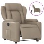 Sillón reclinable eléctrico de cuero sintético color capuchino en Sillones | Comprar online en Foru.es