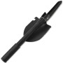 Pala plegable acero de carbono negra de vidaXL, Palas y picos - Ref: Foro24-142228, Precio: 14,10 €, Descuento: %