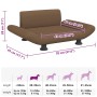 Cama para perros de tela marrón 70x45x28 cm en Camas para perros | Comprar online en Foru.es