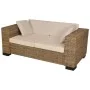 7-Piece Real Rattan Two-Seater Sofa Set by vidaXL, Sofas - Ref: Foro24-243245, Price: 380,48 €, Discount: %
