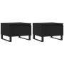 Mesas de centro 2 uds madera de ingeniería negro 50x46x35 cm de , Mesas de centro - Ref: Foro24-830879, Precio: 66,19 €, Desc...