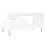 Mesa de centro madera contrachapada blanca 90x49x45 cm de , Mesas de centro - Ref: Foro24-831020, Precio: 73,87 €, Descuento: %