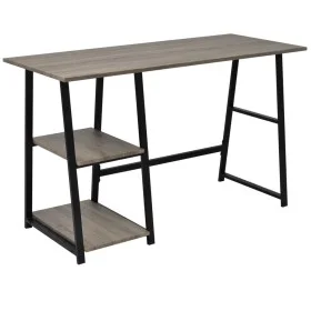 Escritorio con 2 estantes gris y roble de vidaXL, Escritorios - Ref: Foro24-20137, Precio: 105,88 €, Descuento: %