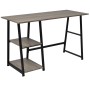 Escritorio con 2 estantes gris y roble de vidaXL, Escritorios - Ref: Foro24-20137, Precio: 107,45 €, Descuento: %