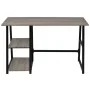 Escritorio con 2 estantes gris y roble de vidaXL, Escritorios - Ref: Foro24-20137, Precio: 105,88 €, Descuento: %