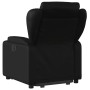 Sillón reclinable elevable cuero artificial negro en Sillones | Comprar online en Foru.es